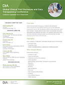 Global Clinical Trial Disclosure and Data Transparency Conference