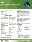 DIA/FDA Biostatistics Industry and Regulator Forum