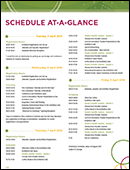 Schedule at a Glance